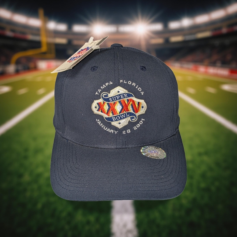Superbowl XXXV Logo 7 Cap NWT